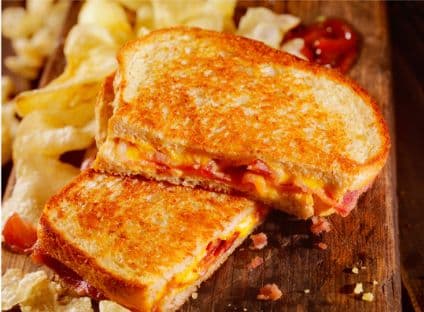 Best Grilled cheese sandwich with halal bacon in Saint Paul