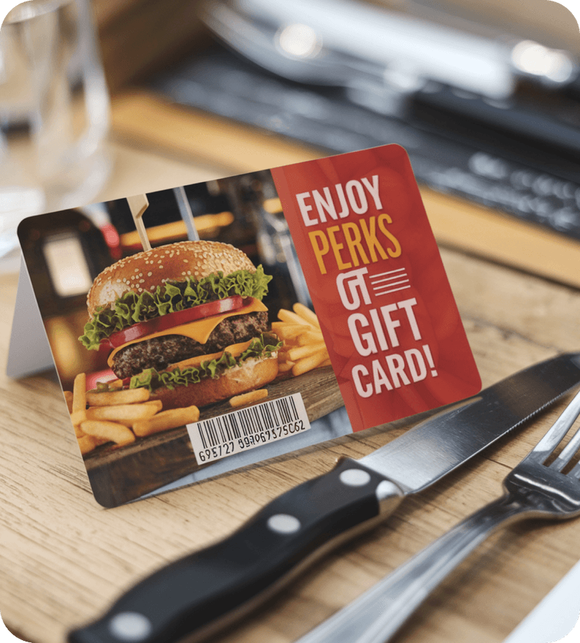 /Gift card of restaurant