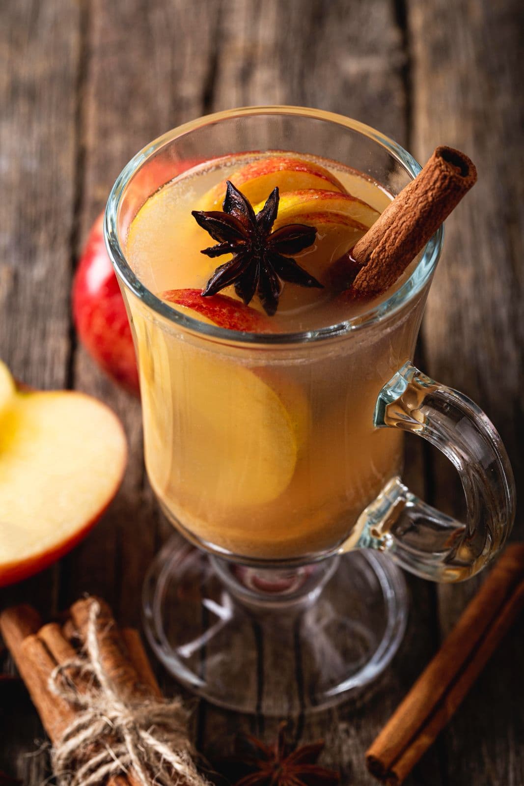 Best warm glass of apple cider with cinnamon sticks in Saint Paul